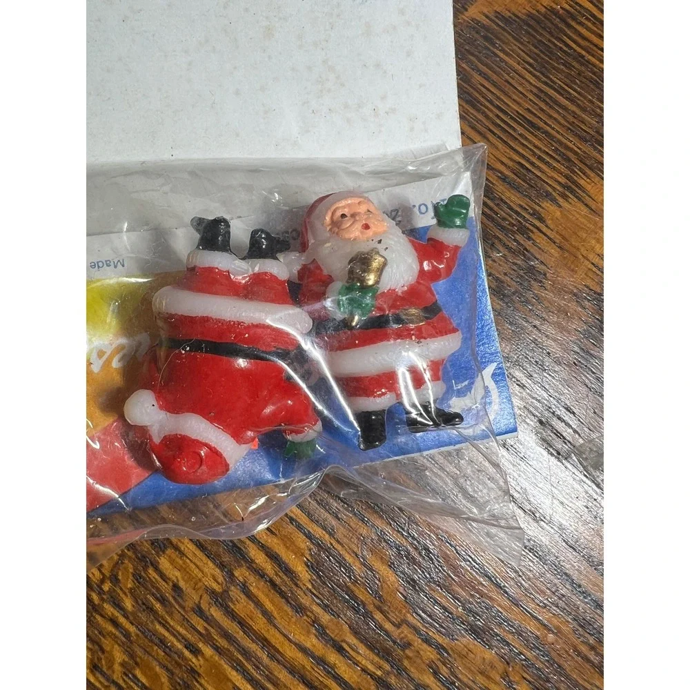 VTG Miniature Santa Claus Figurines Lot Design Miniatures Christmas Ornaments